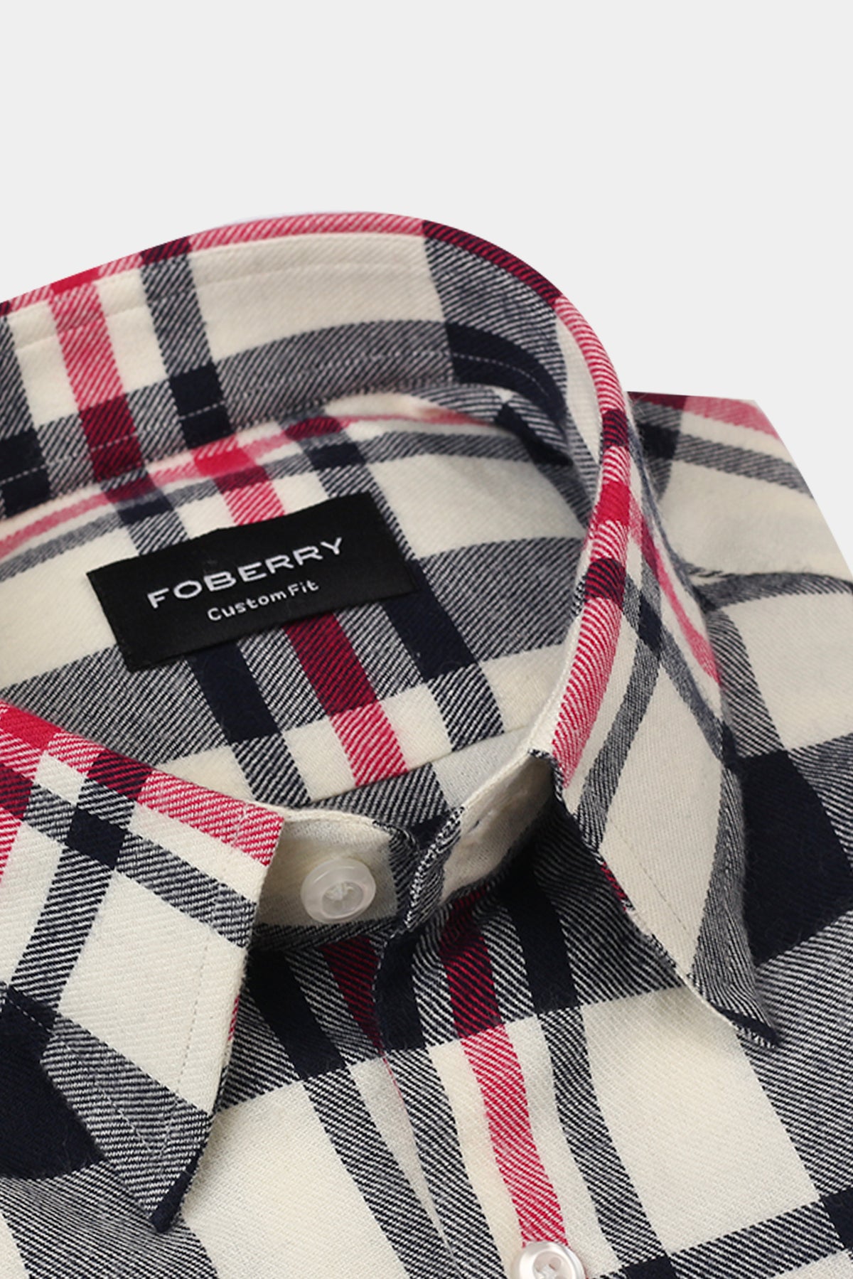 Blue & White Grid Winter Flannel Shirt