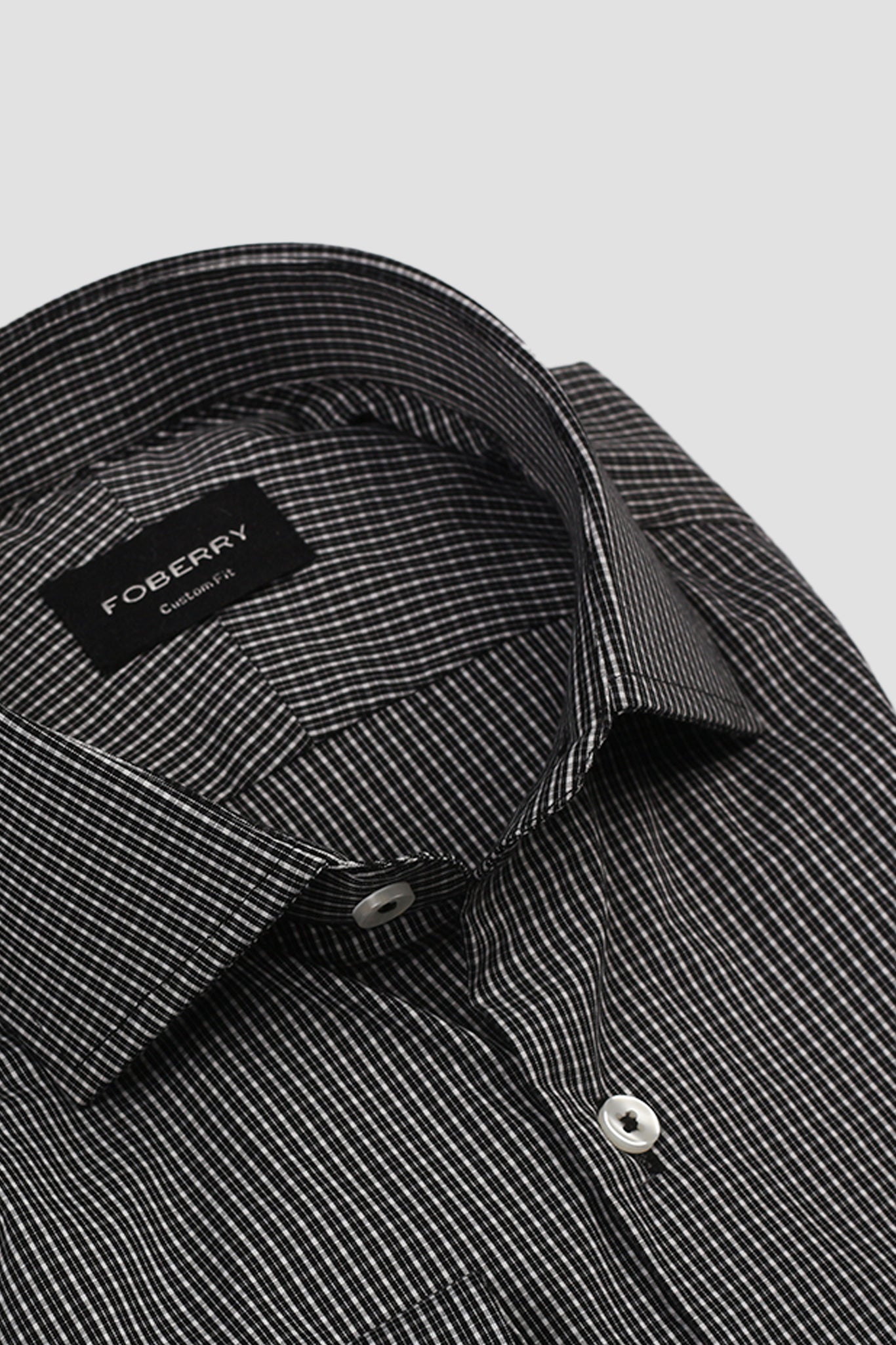 White & Black Watch Check Shirt