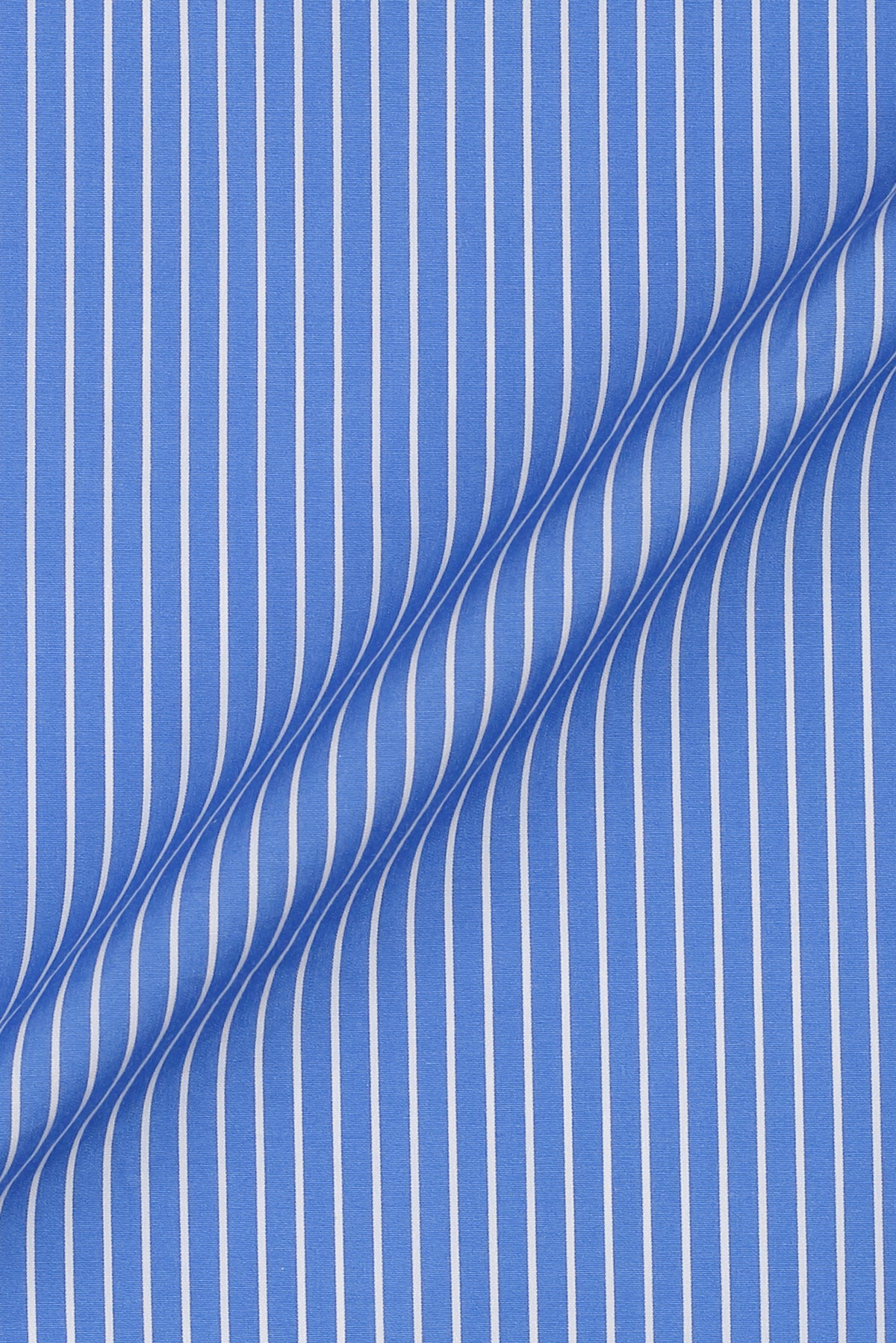 Azure Blue Pen Striped Shirt