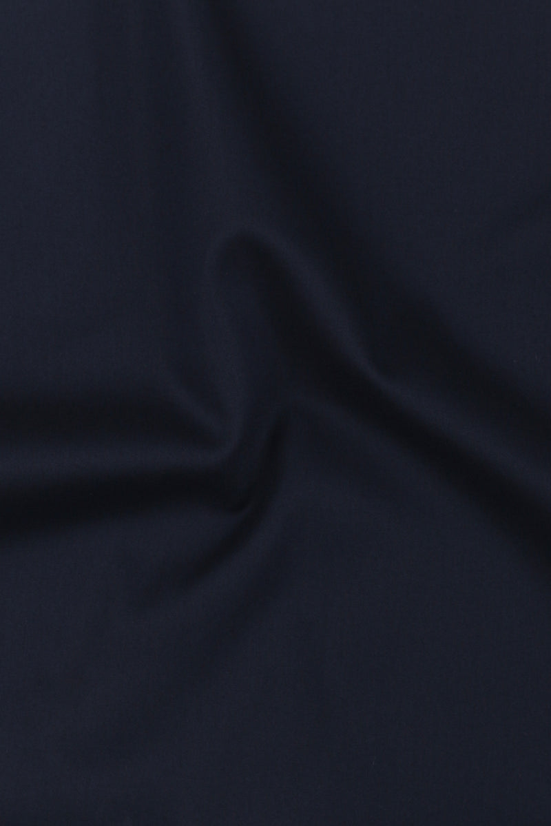 Dark Navy Blue Egyptian Shirt - Pin Collar Shirt