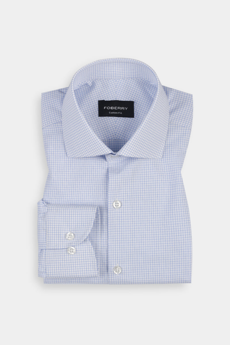 Sky Blue Graphed Shirt