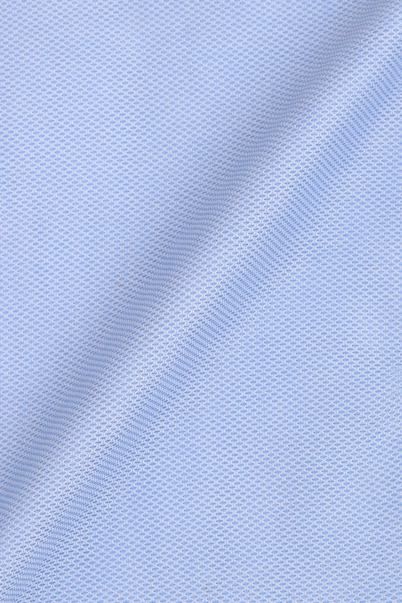 Crispy Sky Blue Leno weave Shirt