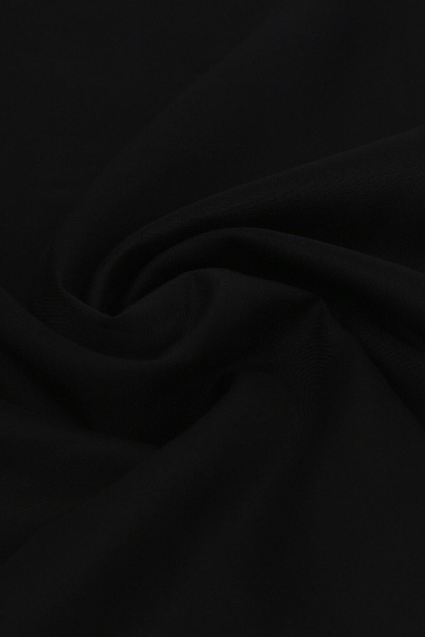 Black Linen Cut Away Collar Shirt - Foberry Pakistan