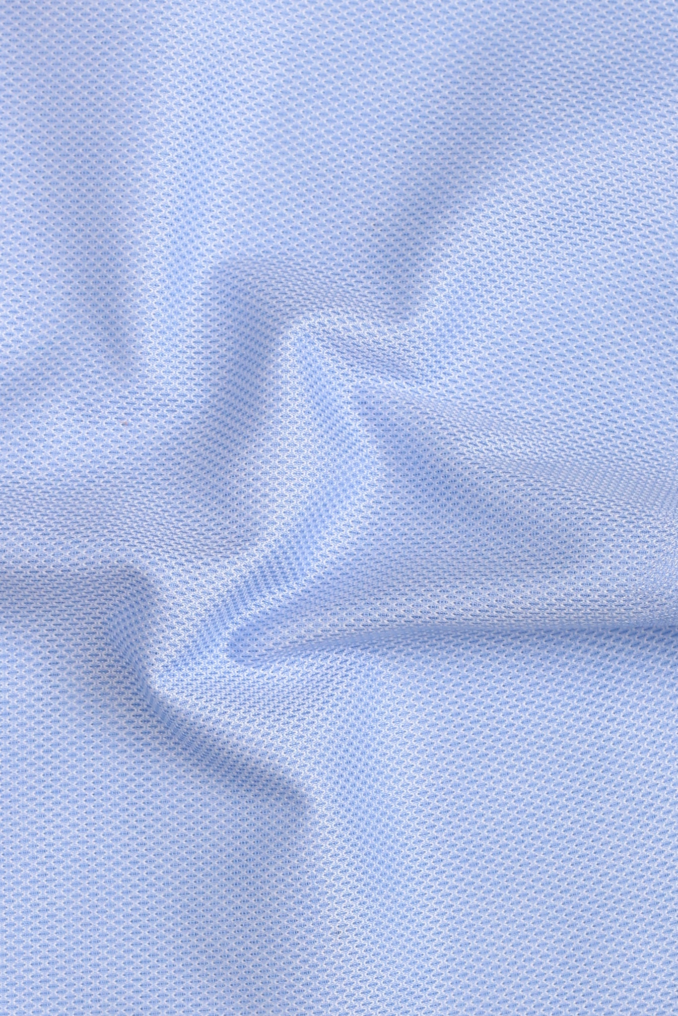 Crispy Sky Blue Leno weave Shirt