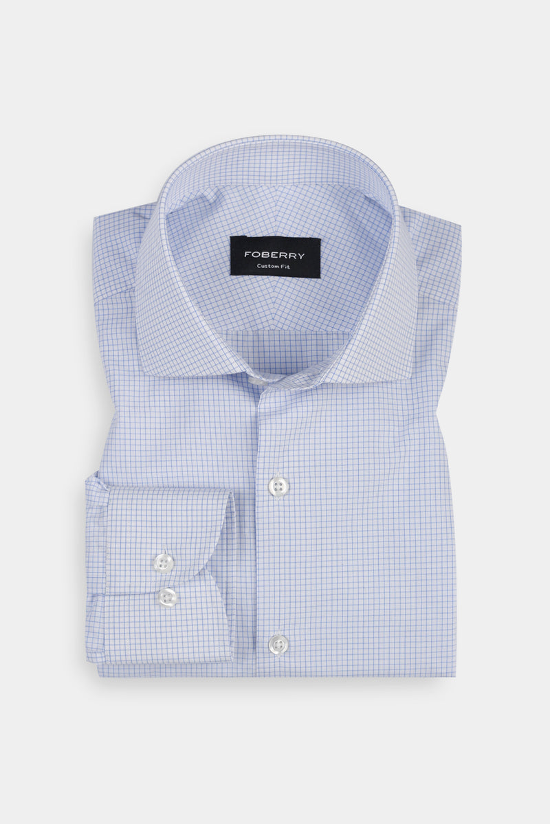 Sky Blue Graphed Shirt