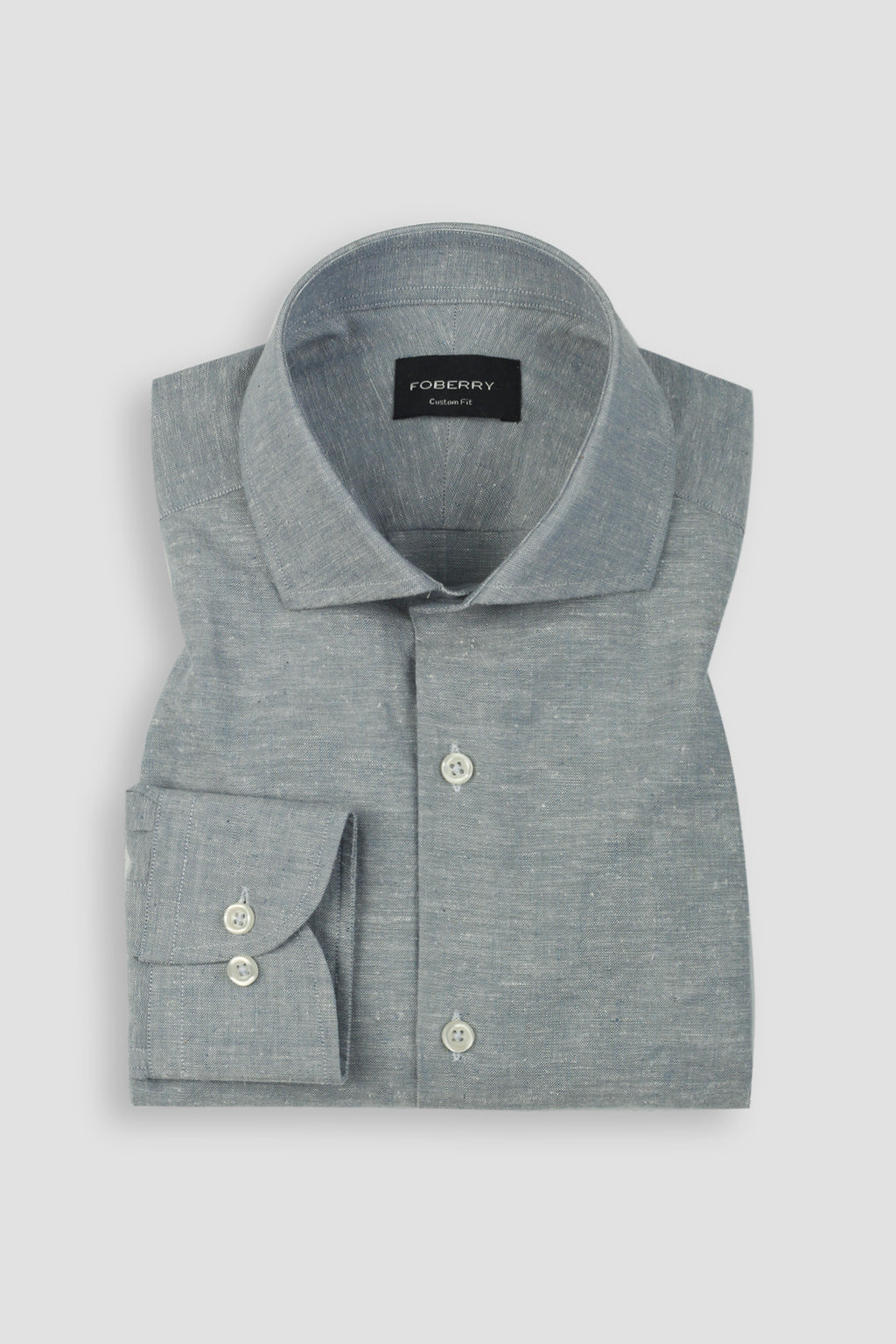 Carolina Blue Irish Linen Shirt