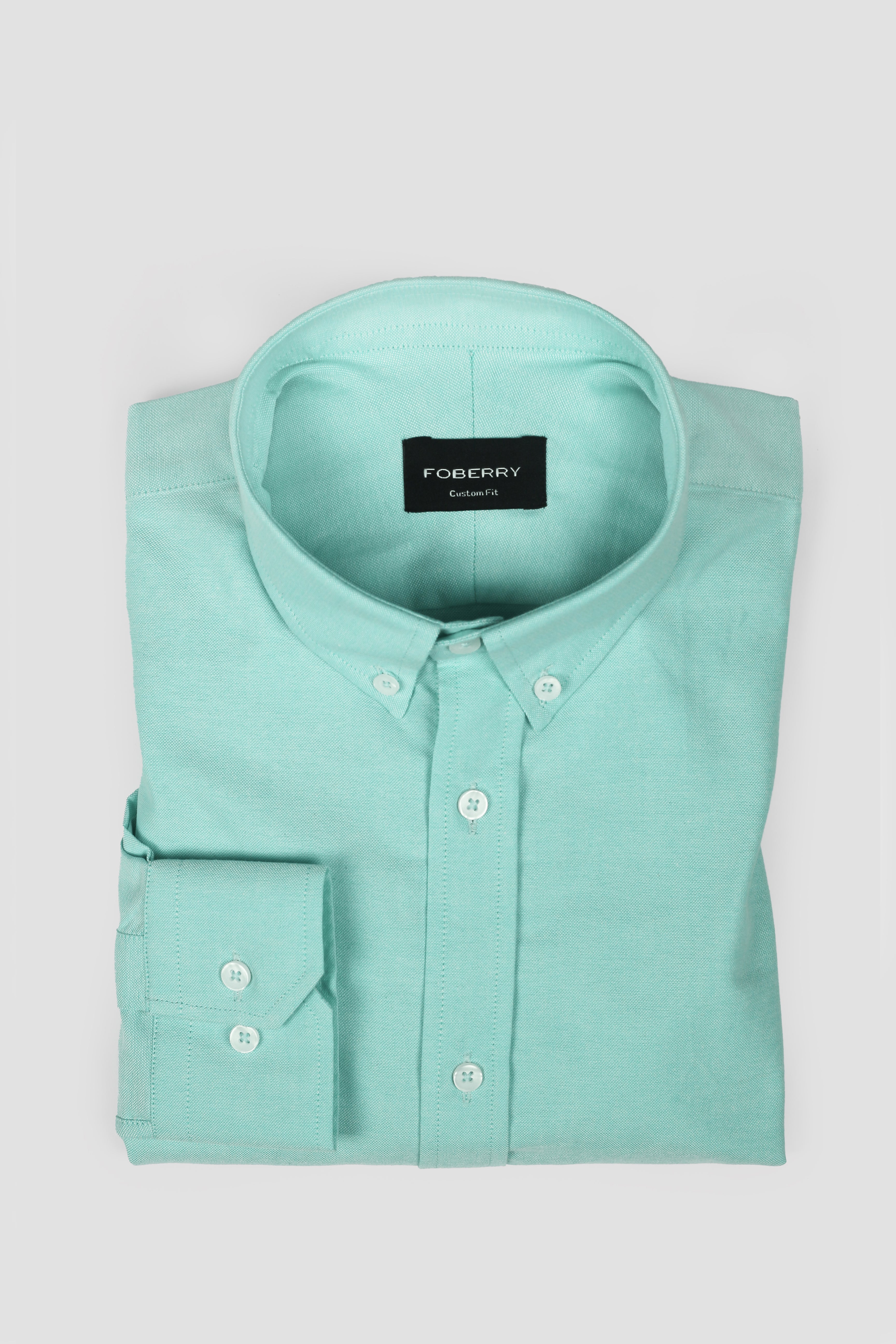 Aqua Green Oxford Shirt - Foberry Pakistan