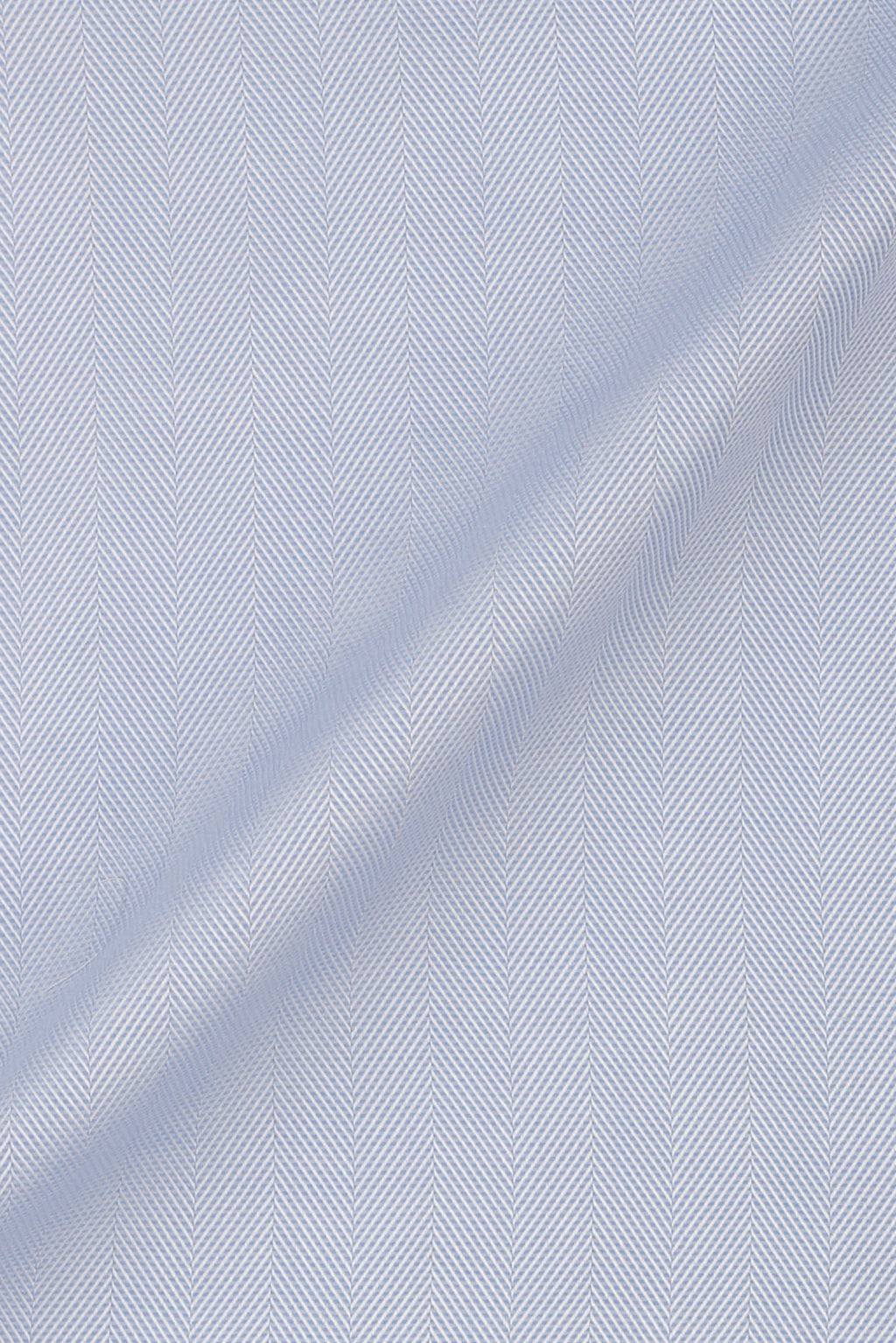 Sky Blue Herringbone Pin Collar Shirt