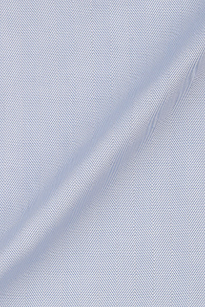 Sky Blue Herringbone
