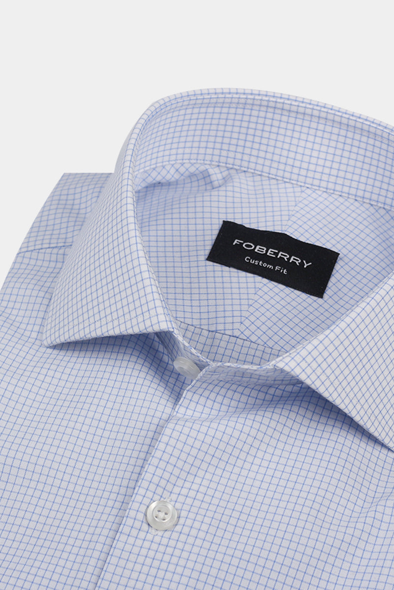 Sky Blue Graphed Shirt