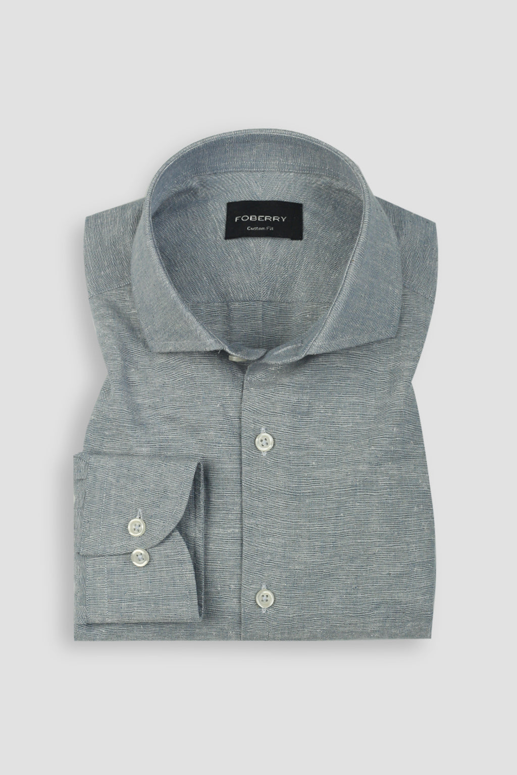 Carolina Blue Irish Linen Shirt