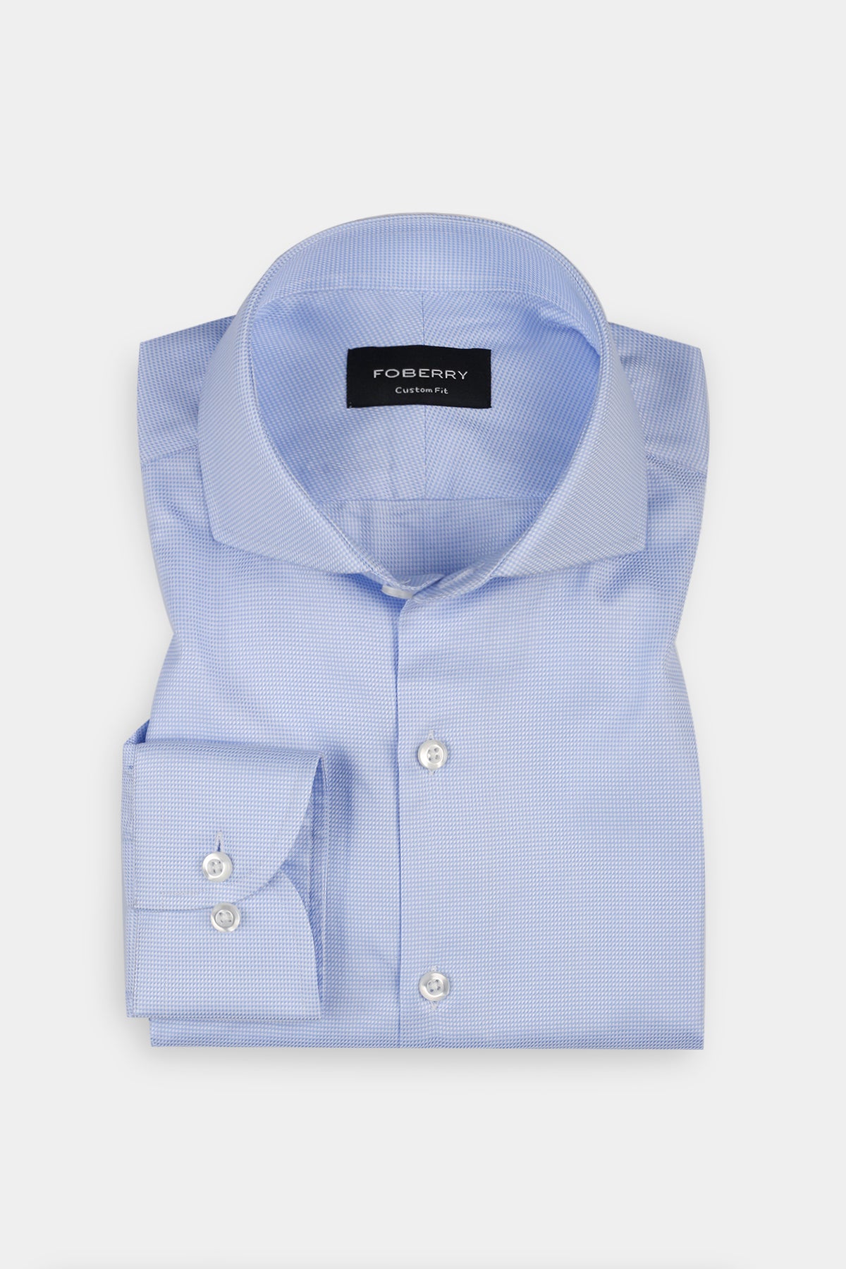 Soft Blue Structured Shirt