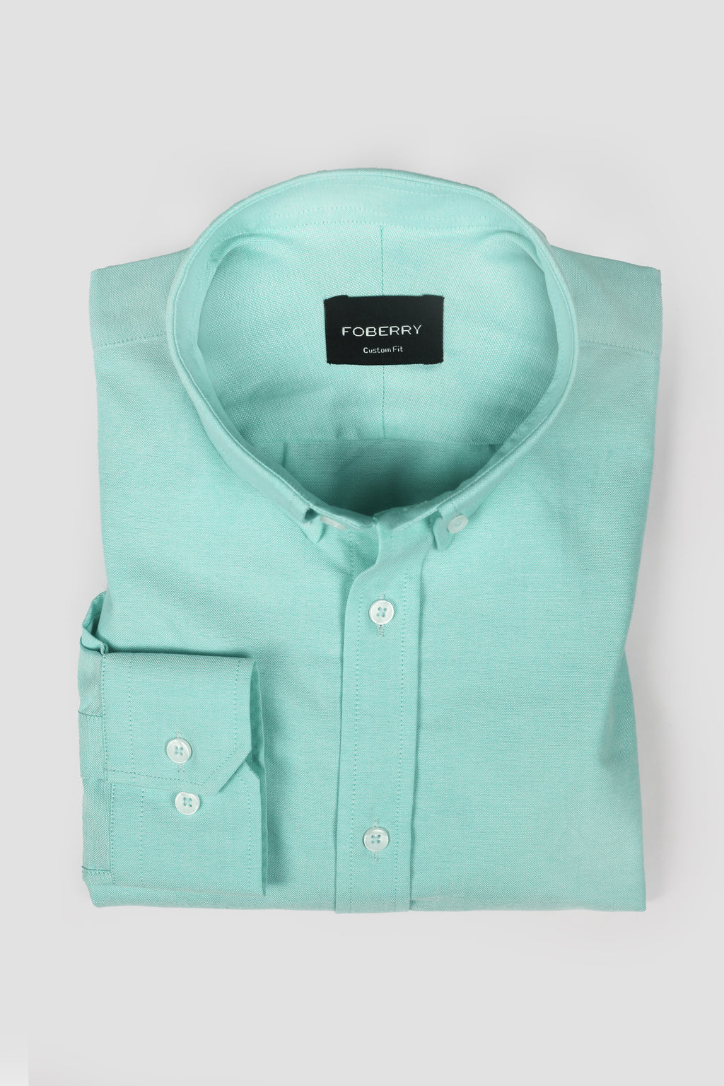 Aqua Green Oxford Shirt - Foberry Pakistan