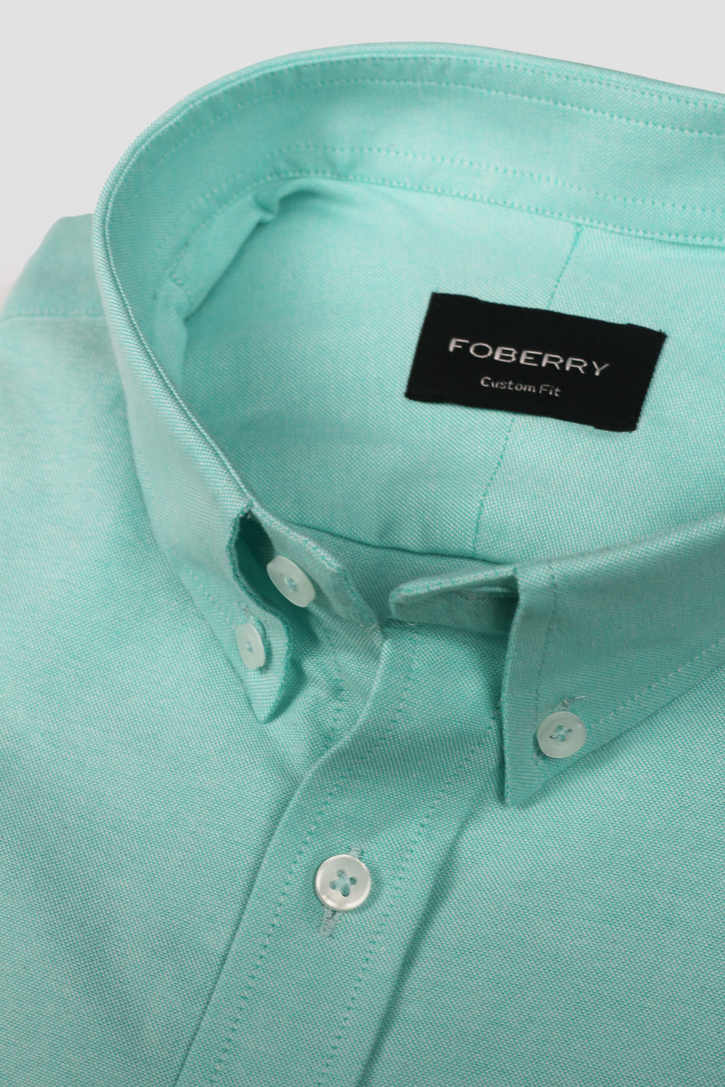 Aqua Green Oxford Shirt - Foberry Pakistan