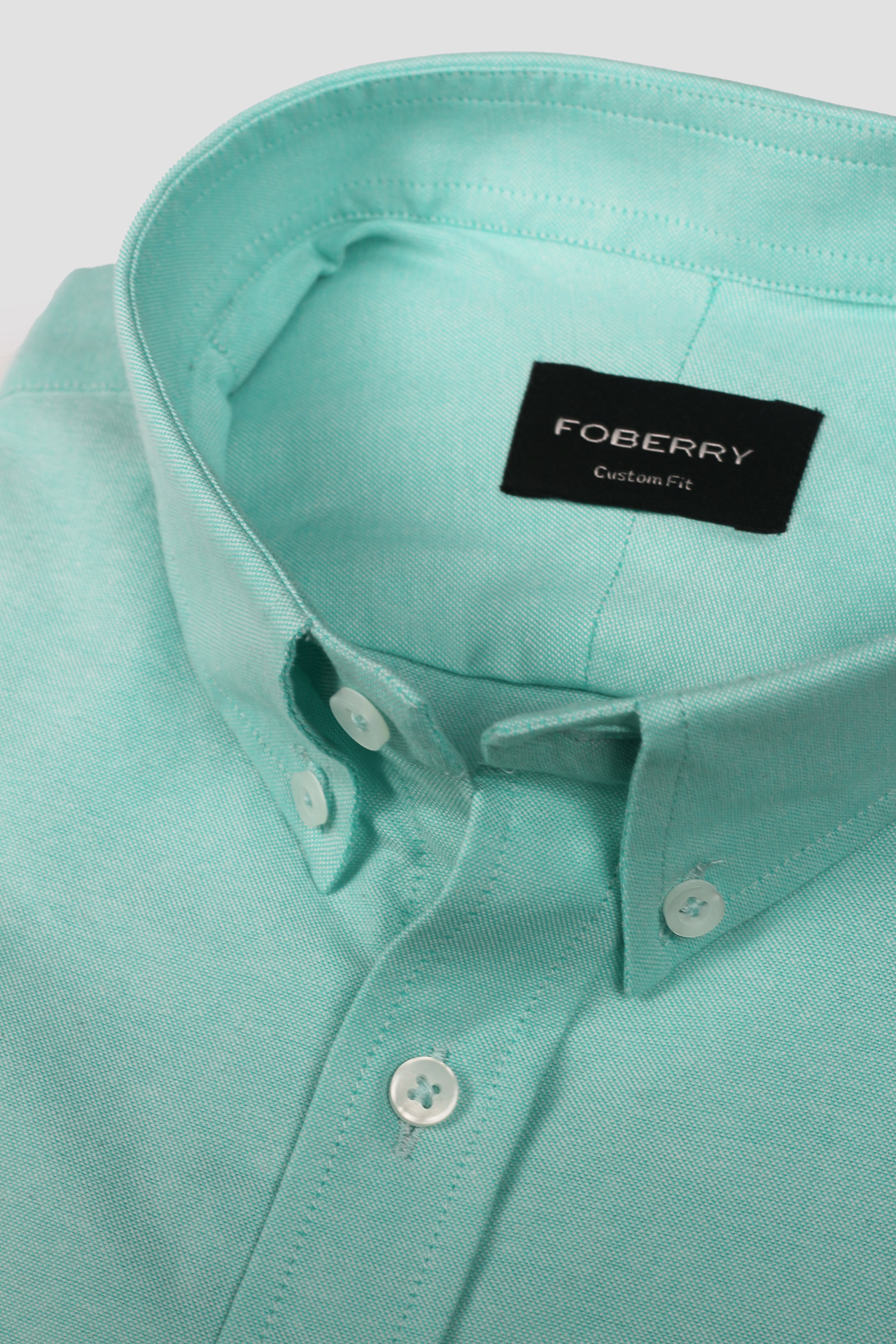 Aqua Green Oxford Shirt - Foberry Pakistan