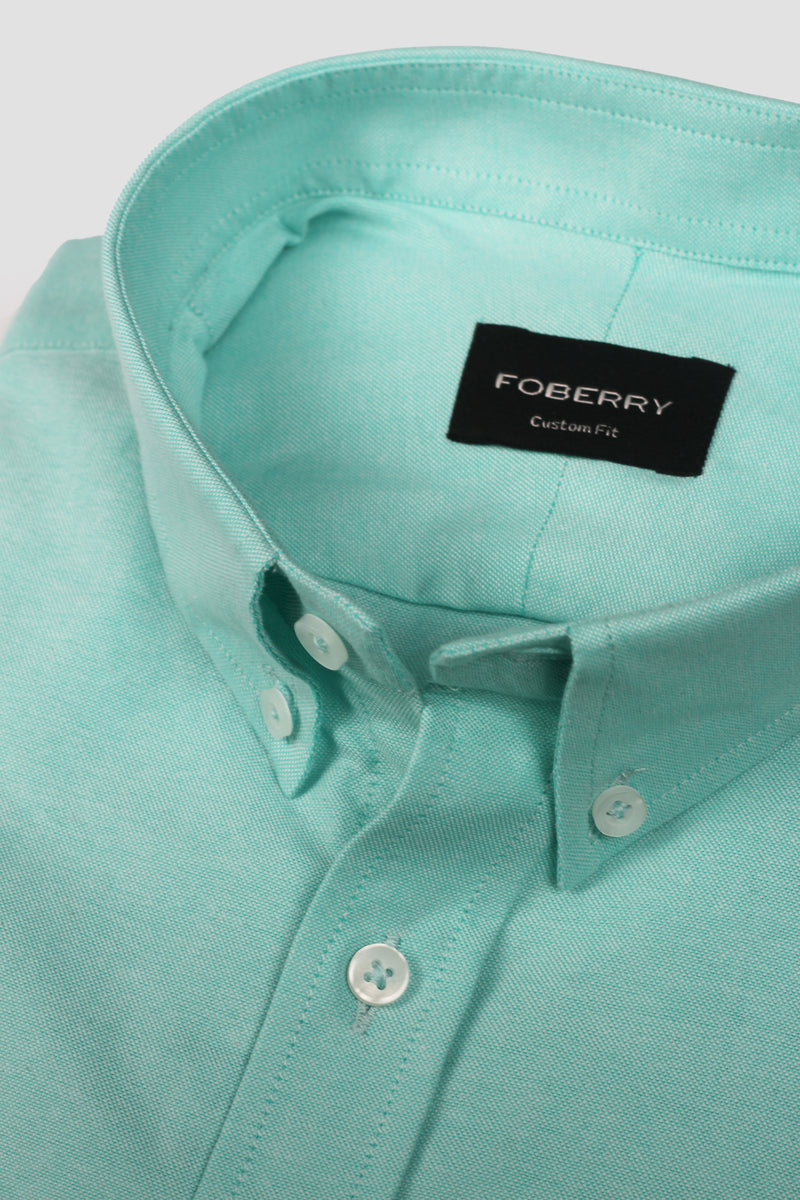 Aqua Green Oxford Shirt - Foberry Pakistan