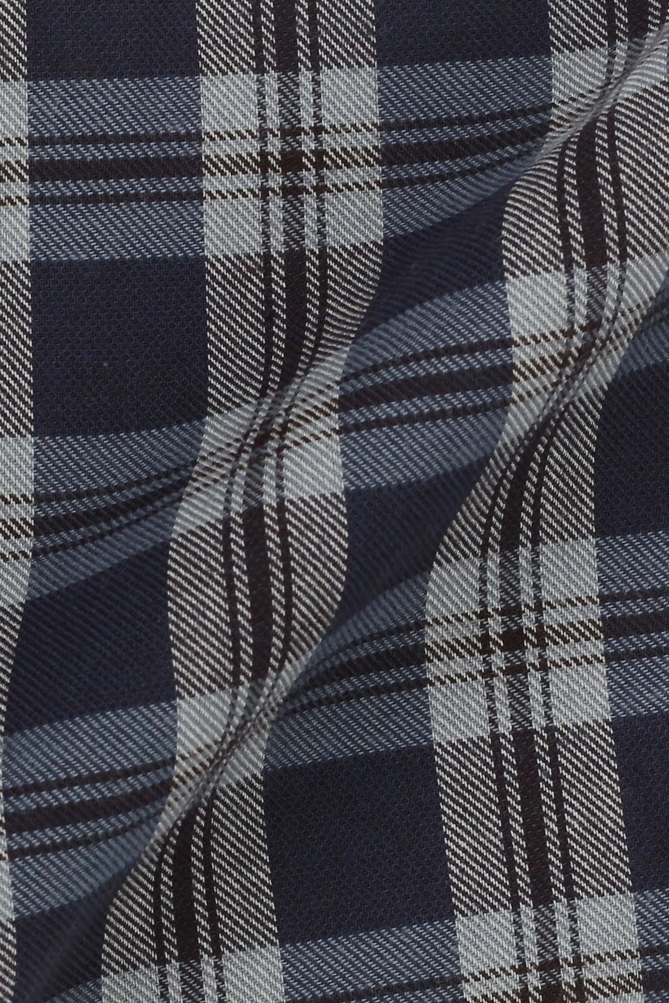 Brown & Blue Tartan Winter Flannel