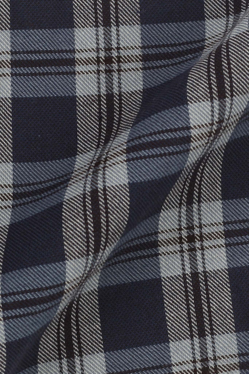 Brown & Blue Tartan Winter Flannel