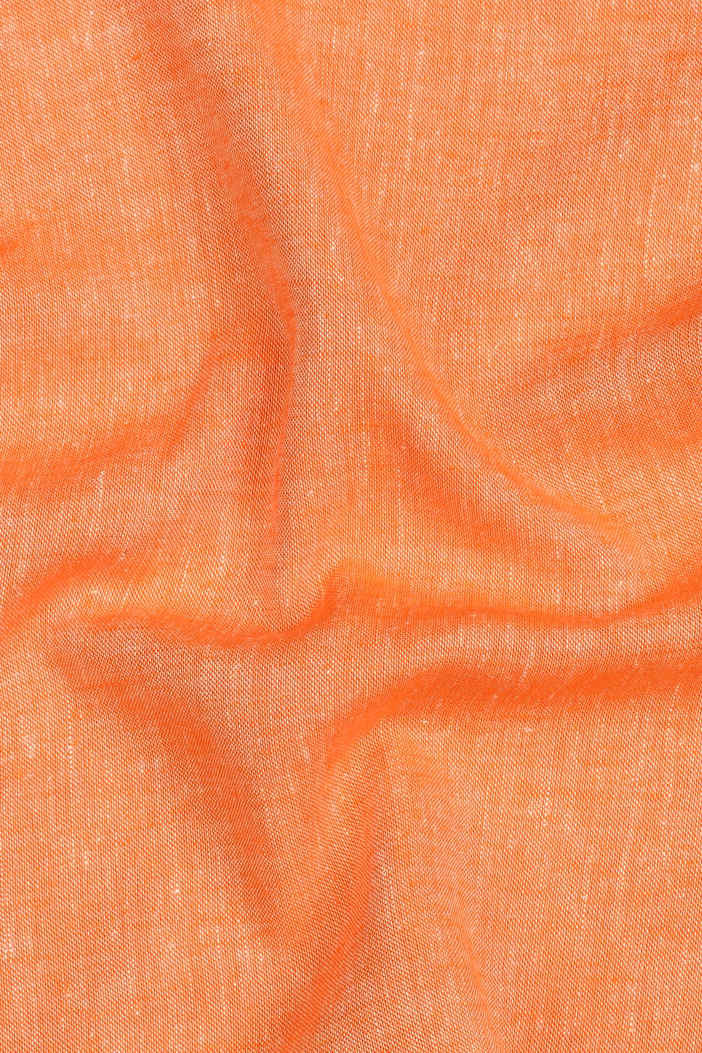 Soft Pastel Orange Italian Linen Shirt