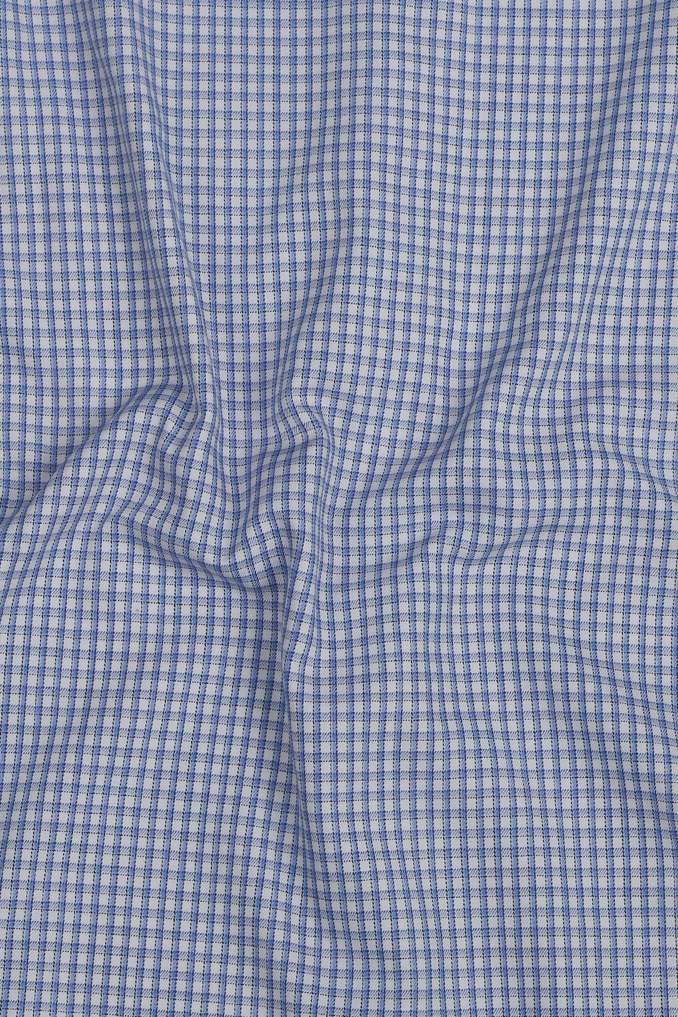 Blue Weave Patterned