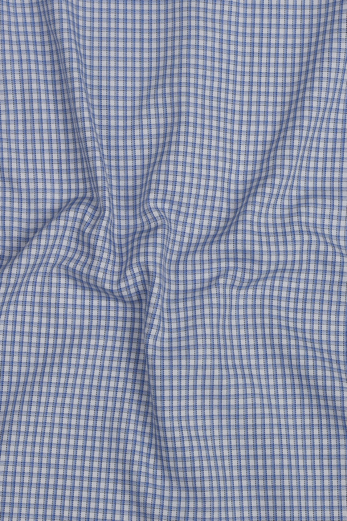 Blue Weave Patterned