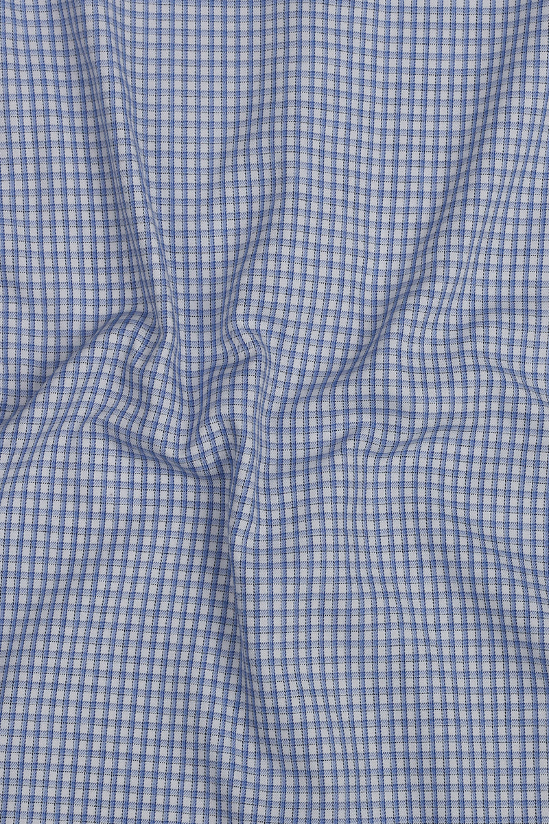 Blue Weave Patterned