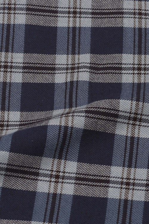 Brown & Blue Tartan Winter Flannel