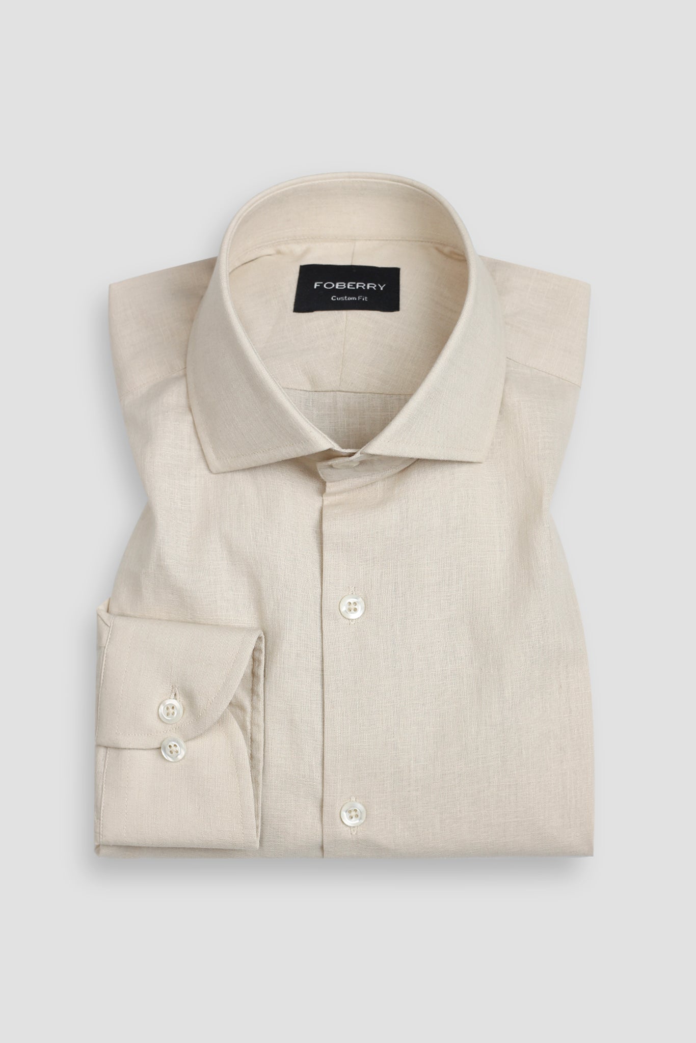 Dark Ivory Italian Linen Shirt