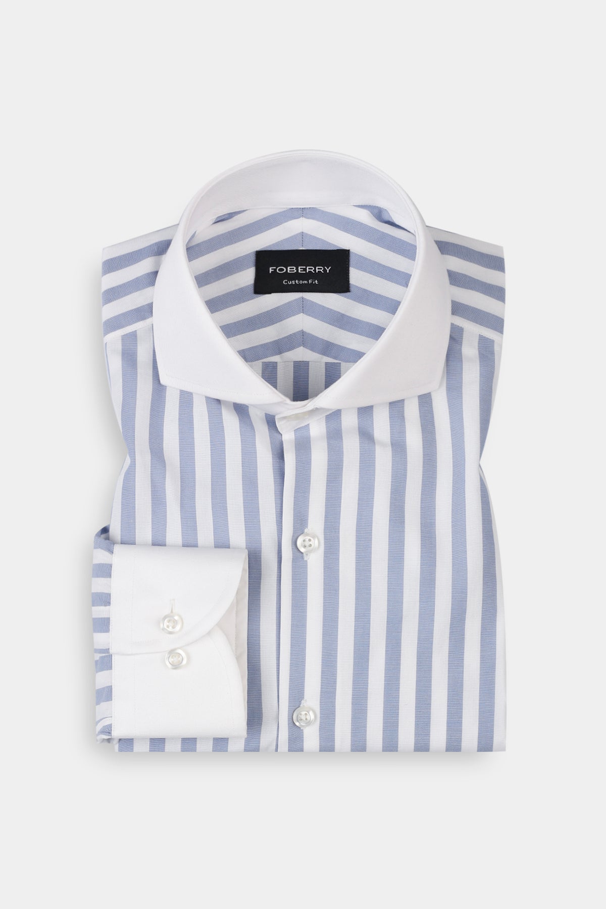 Sapphire Blue Bold Stripes Shirt