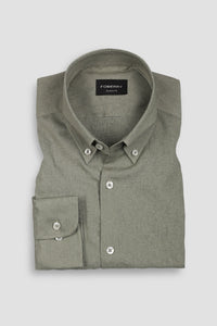 Olive Grey Featherweight Linen Shirt