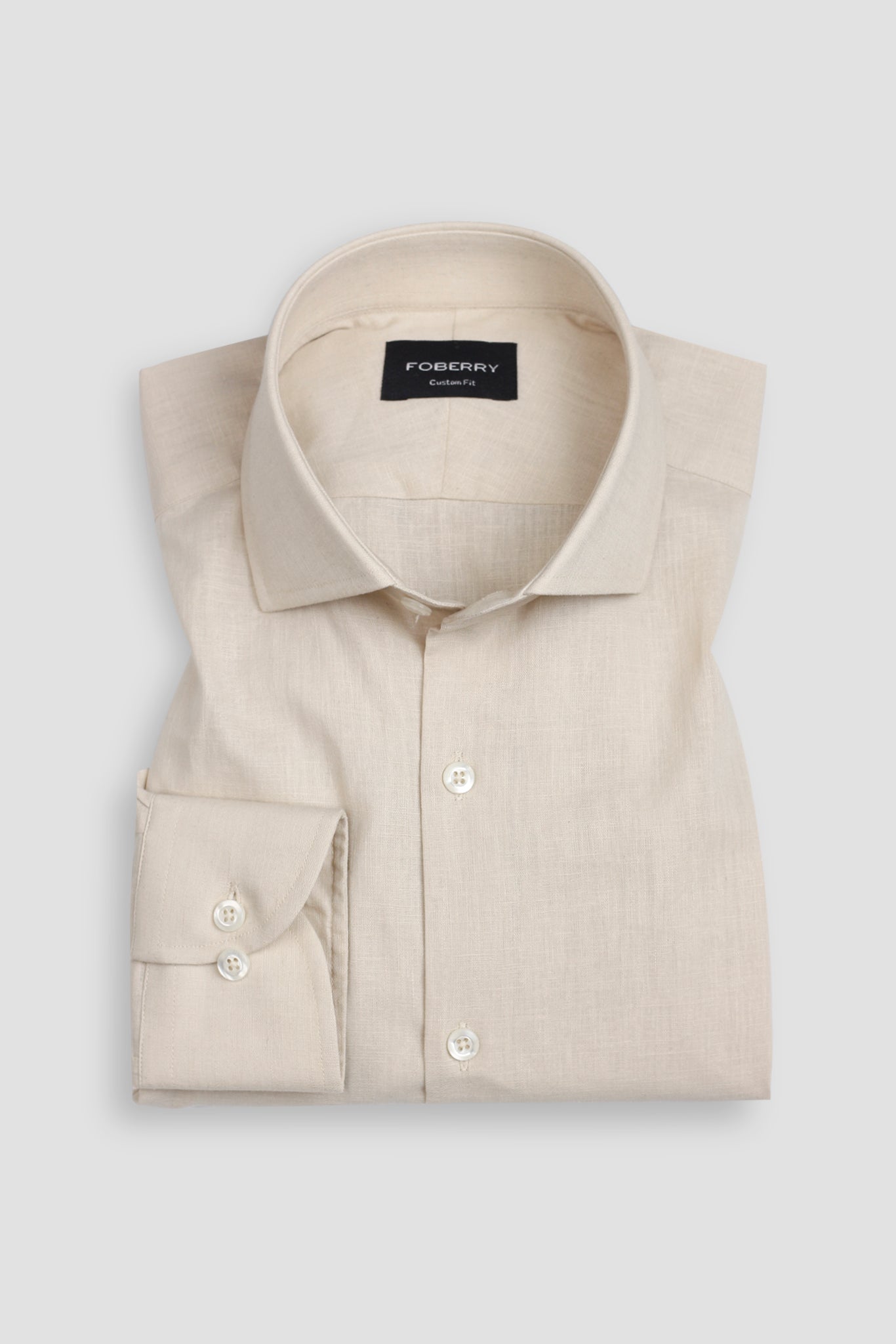 Dark Ivory Italian Linen Shirt