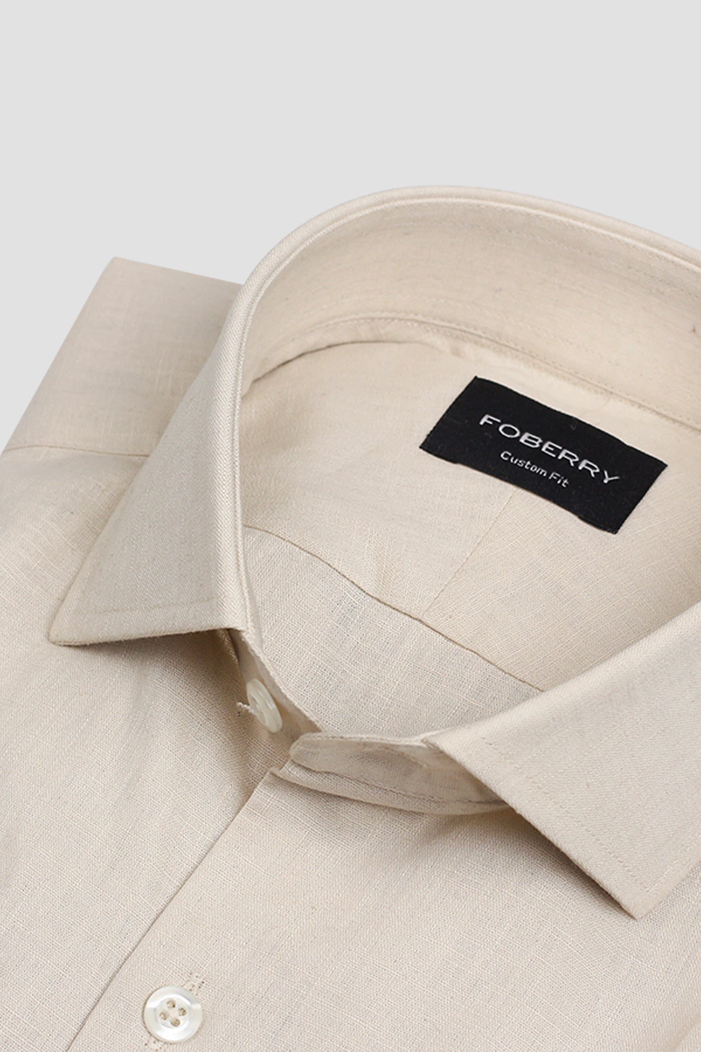 Dark Ivory Italian Linen Shirt