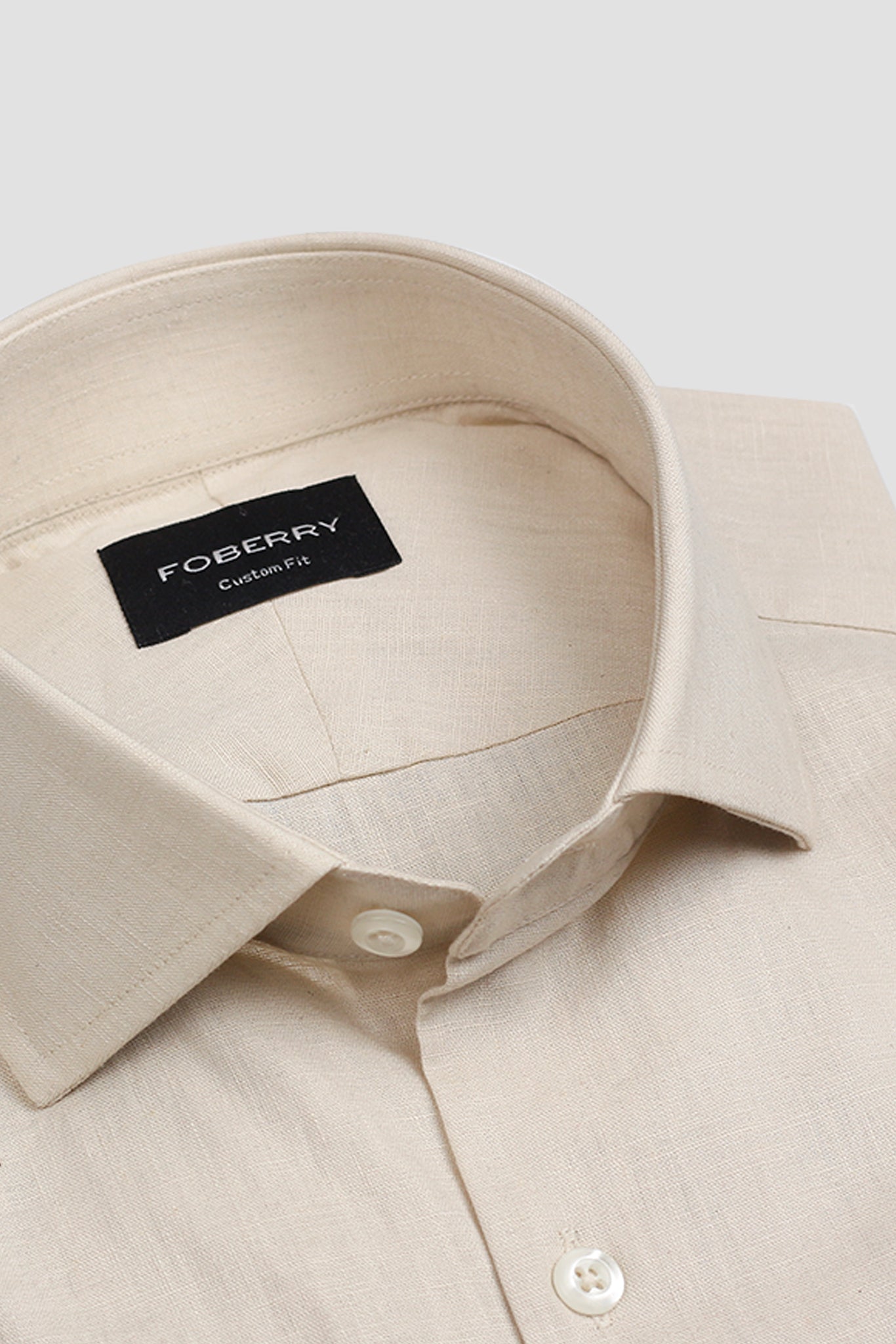 Dark Ivory Italian Linen Shirt