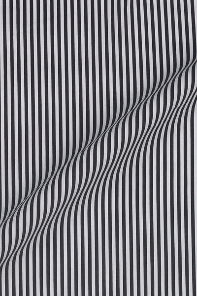 Charcoal Grey Bankers Stripes