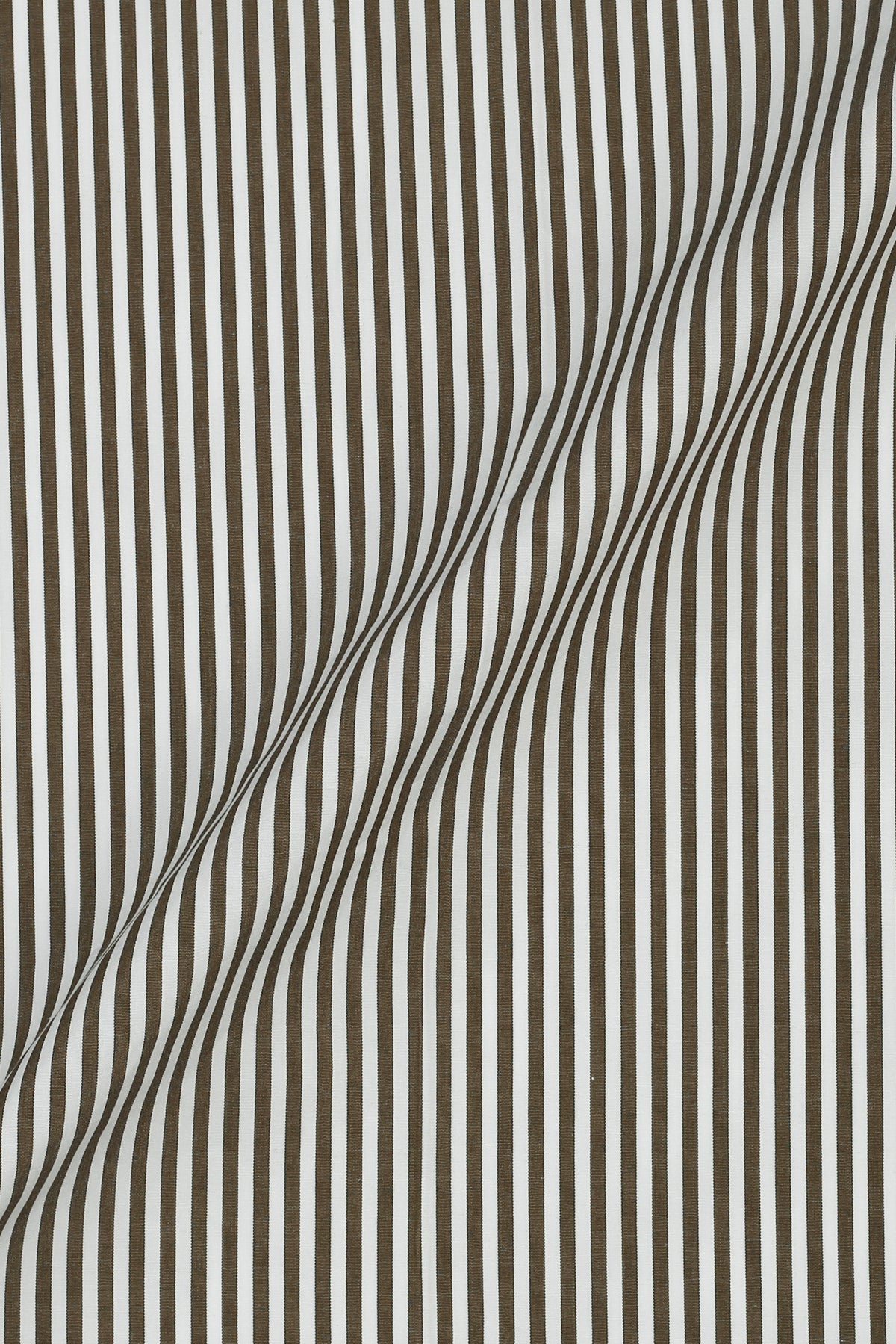 Olive Green Bankers Stripes Shirt