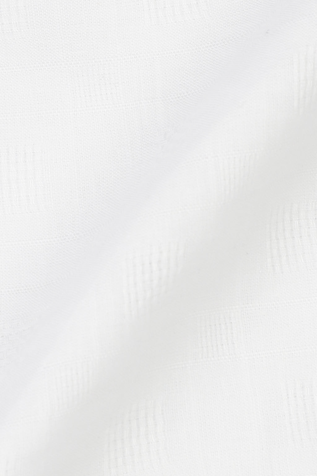 White Linen Patterned Shirt