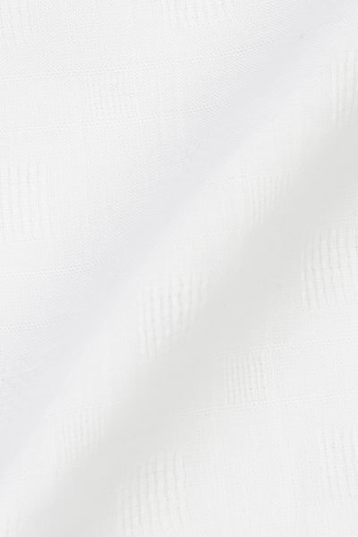 White Linen Patterned