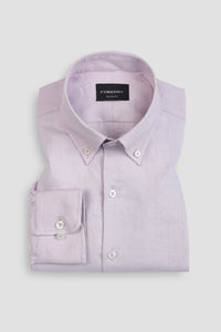 Pastel Lilac Grey Irish Linen Shirt