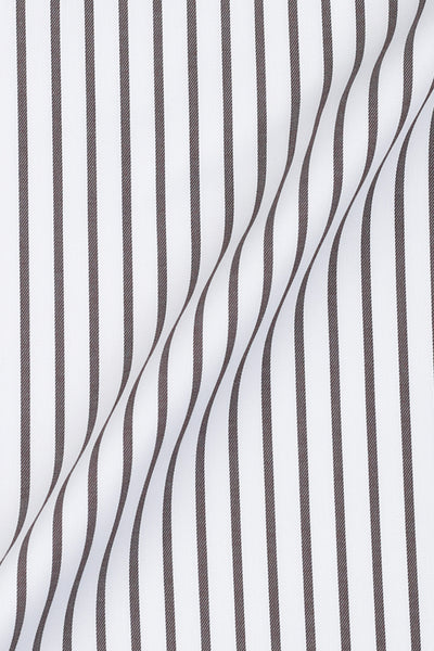 Brown Twill Striped