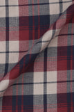Beige Blue Tartan Winter Flannel