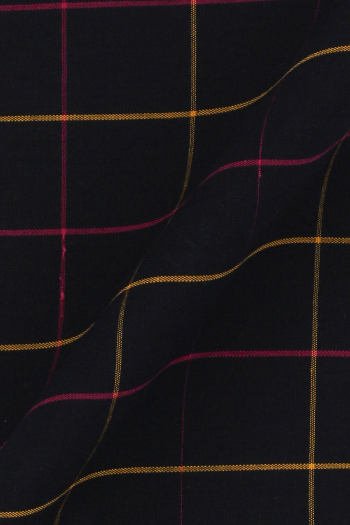 Magenta & Yellow Windowpane Shirt