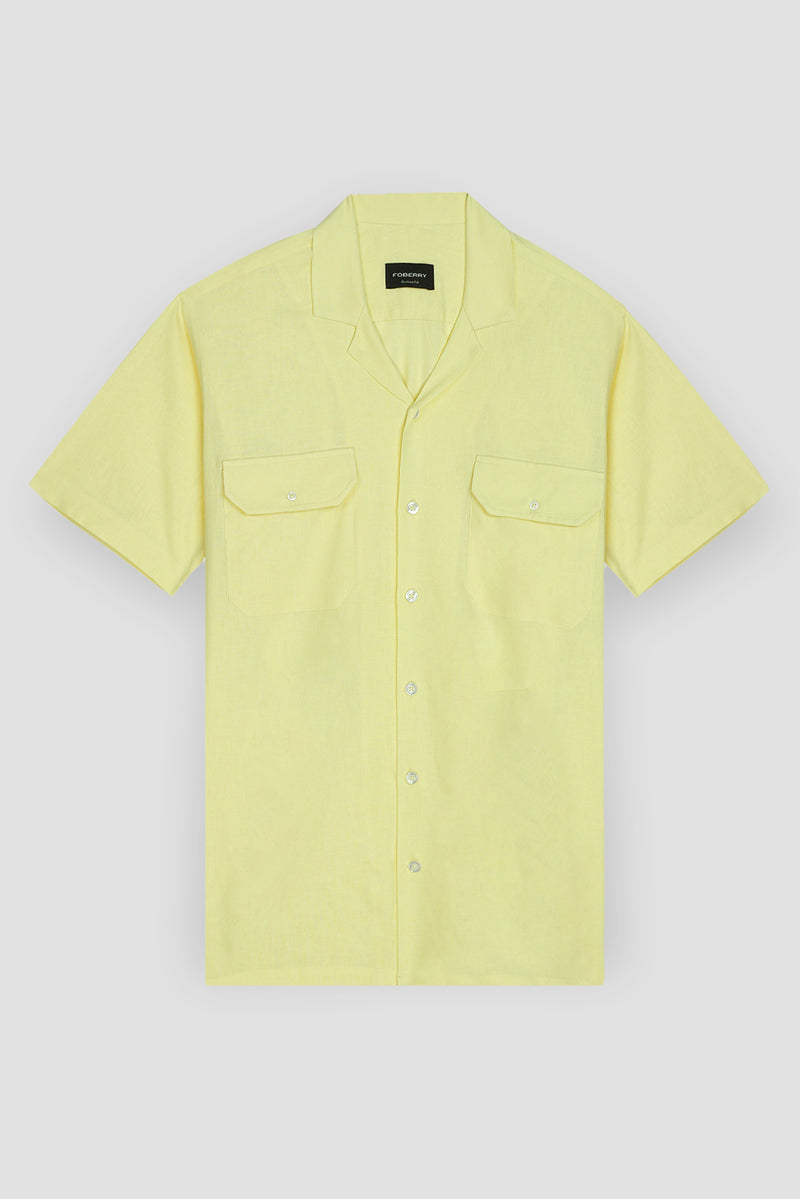 Soft Yellow Irish Linen safari