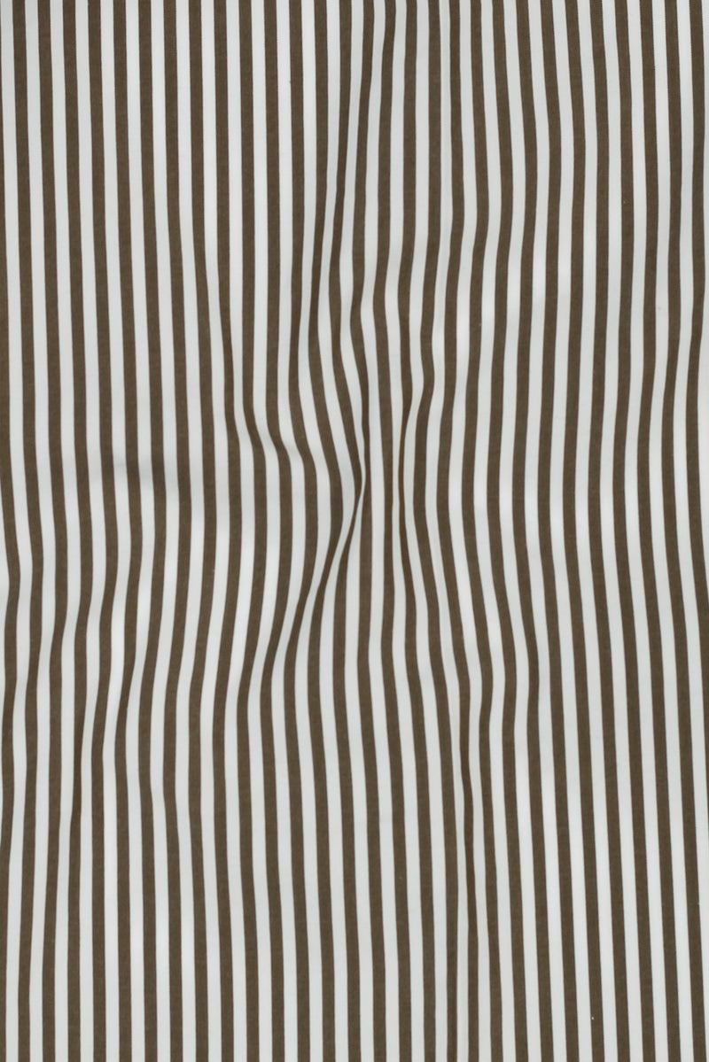 Olive Green Bankers Stripes Shirt