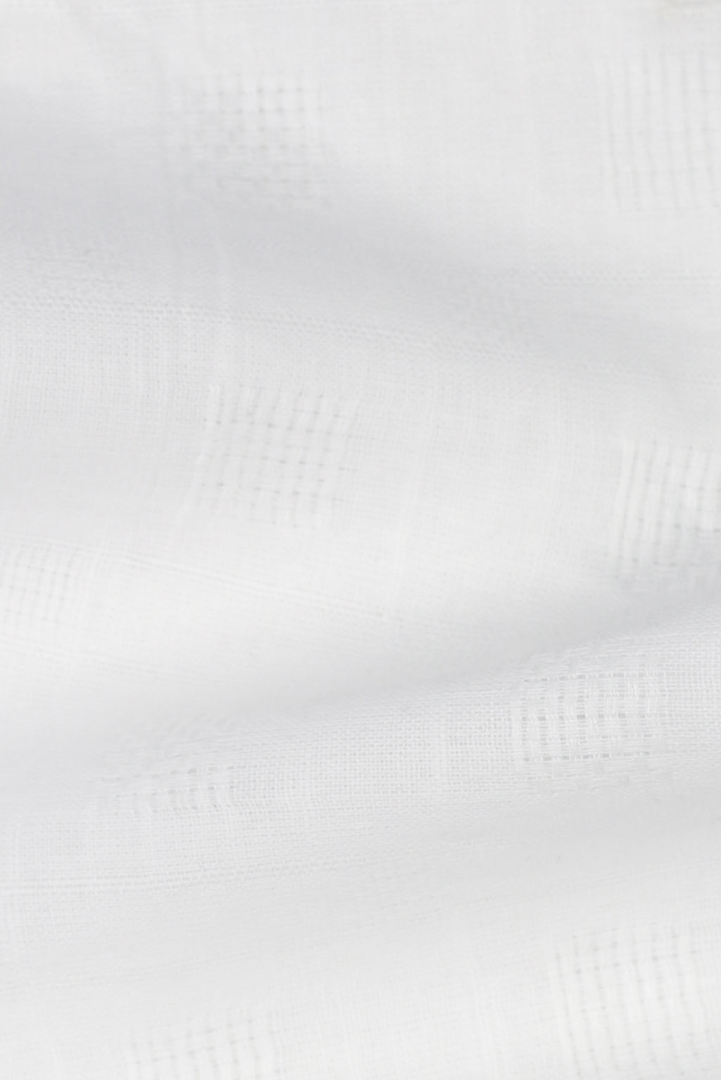 White Linen Patterned Shirt