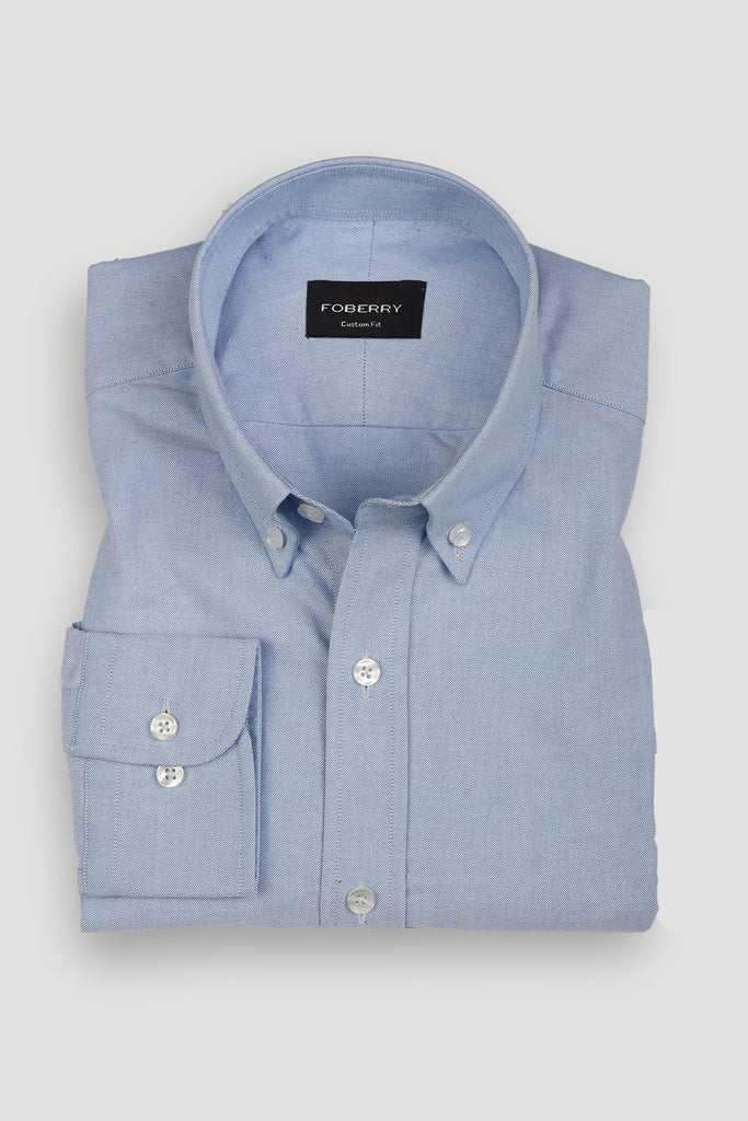 Soft Sky Blue Oxford Shirt