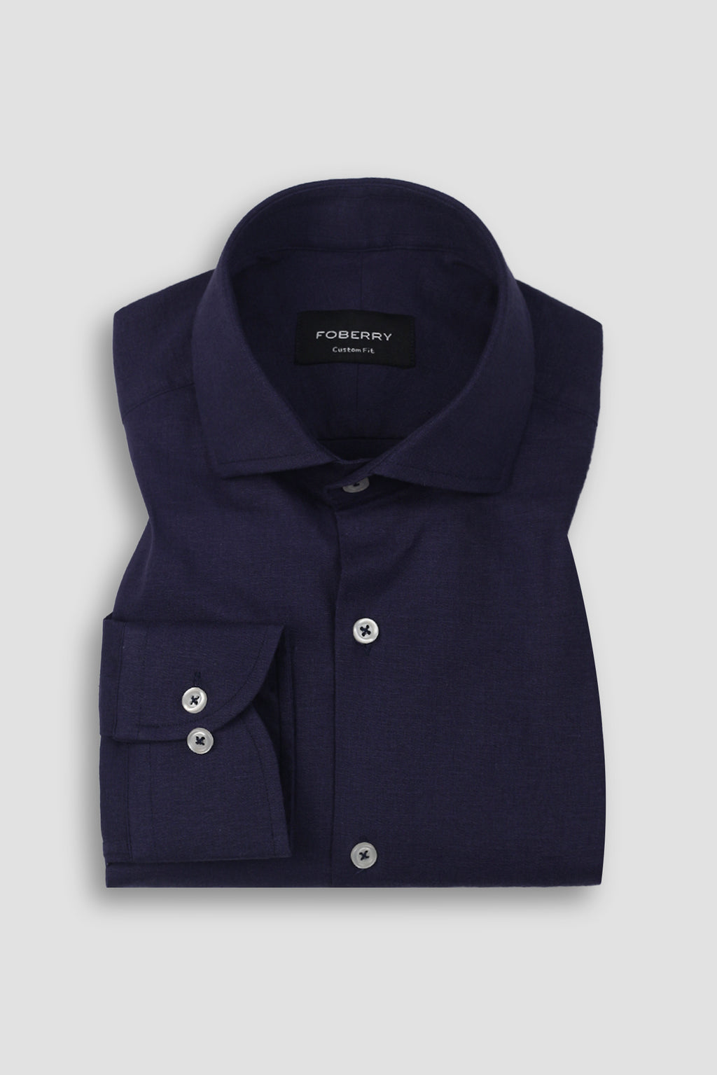 Purple Indigo Irish Linen Shirt
