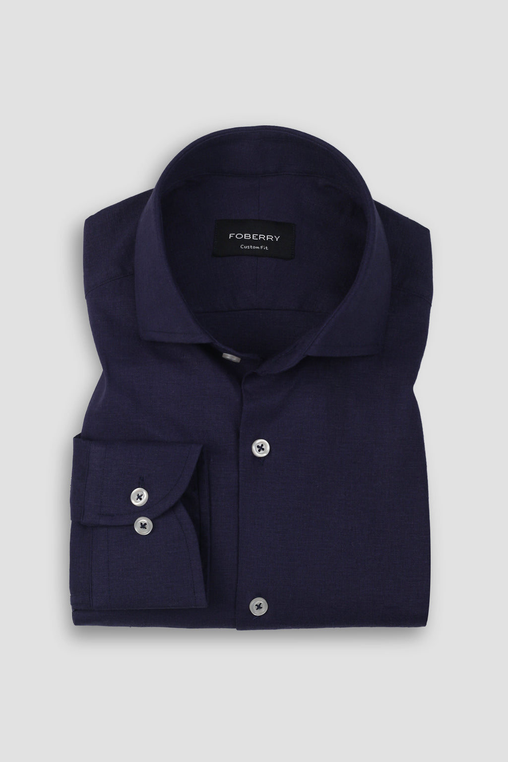 Purple Indigo Irish Linen Shirt