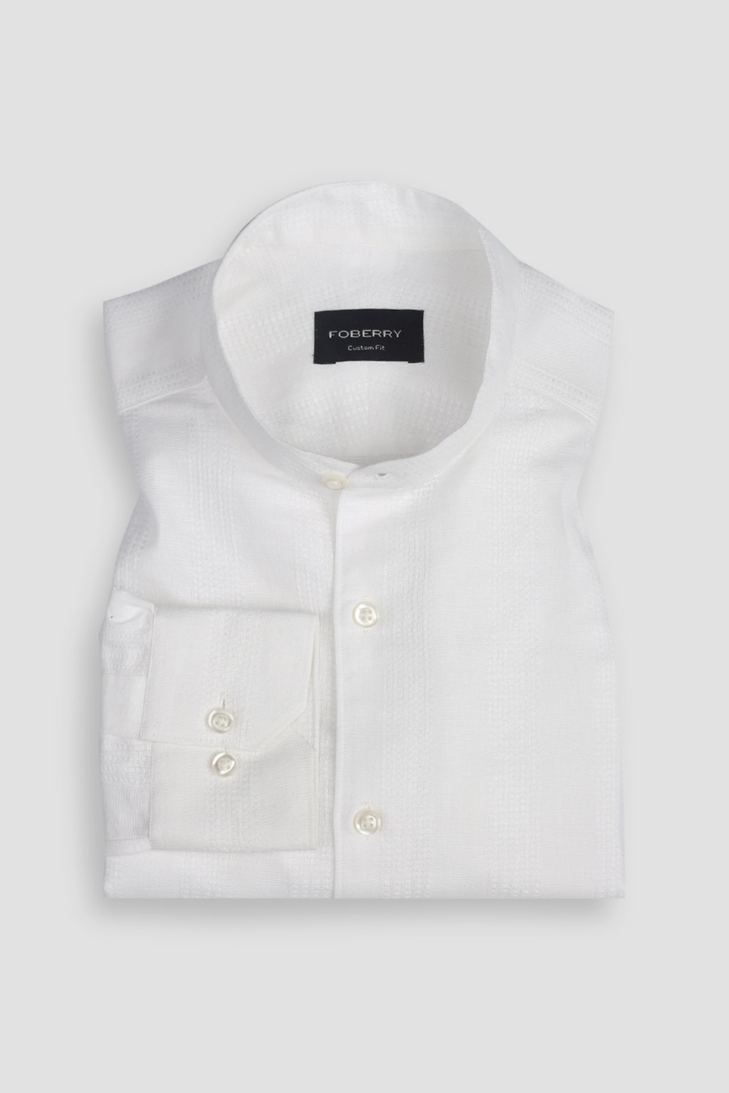 White Structured Linen Shirt