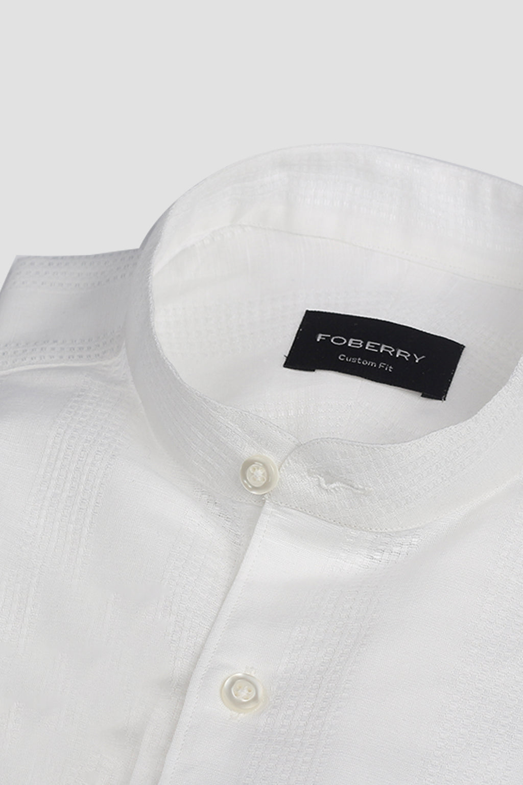 White Structured Linen Shirt