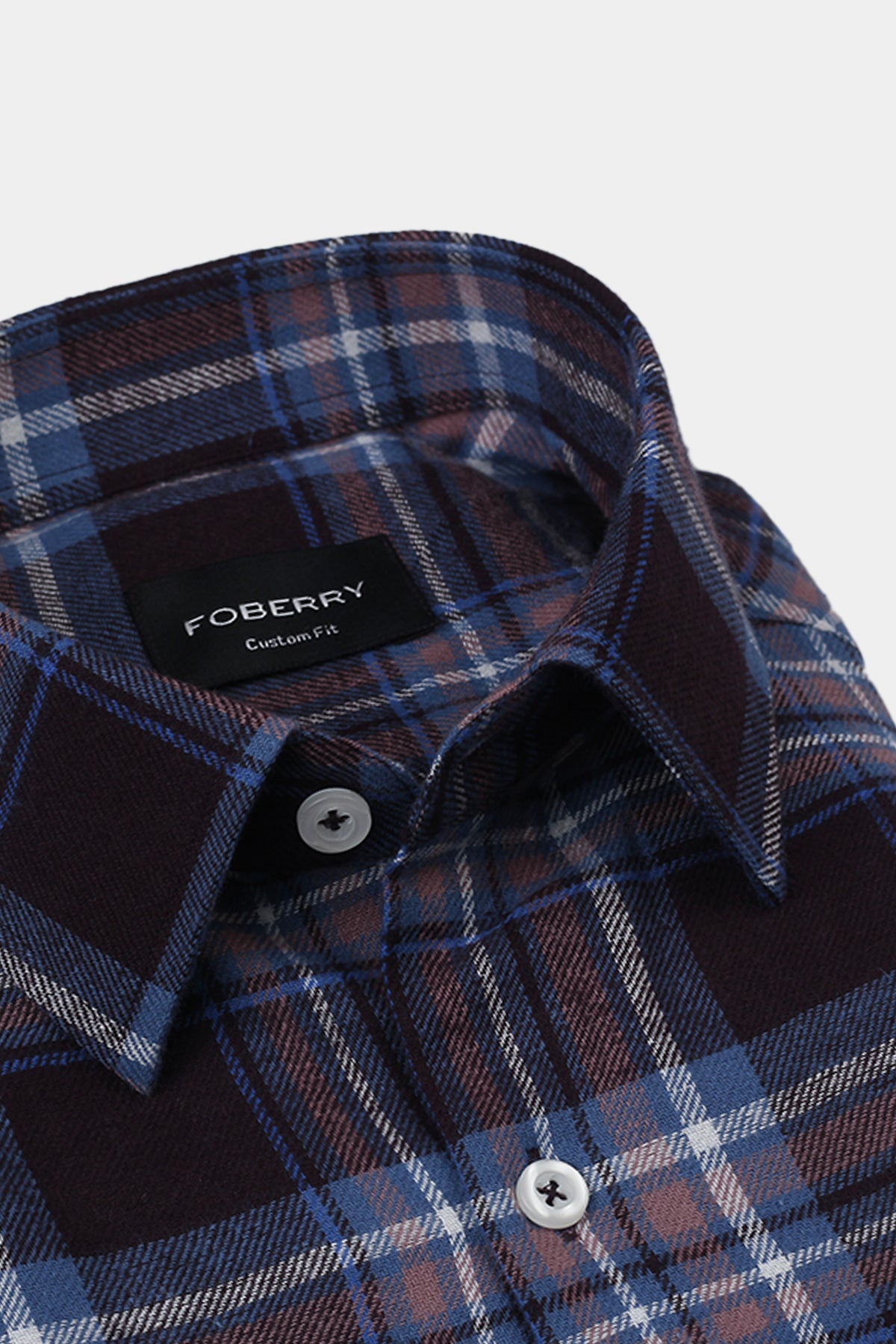 Brown & Blue Tartan Winter Flannel Shirt